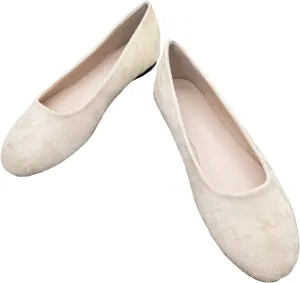 SAILING LU Ballet Flat for Women Candy Color Round Toe Soft Dressy Flats Shoes Wear to Work Slip On Moccasins