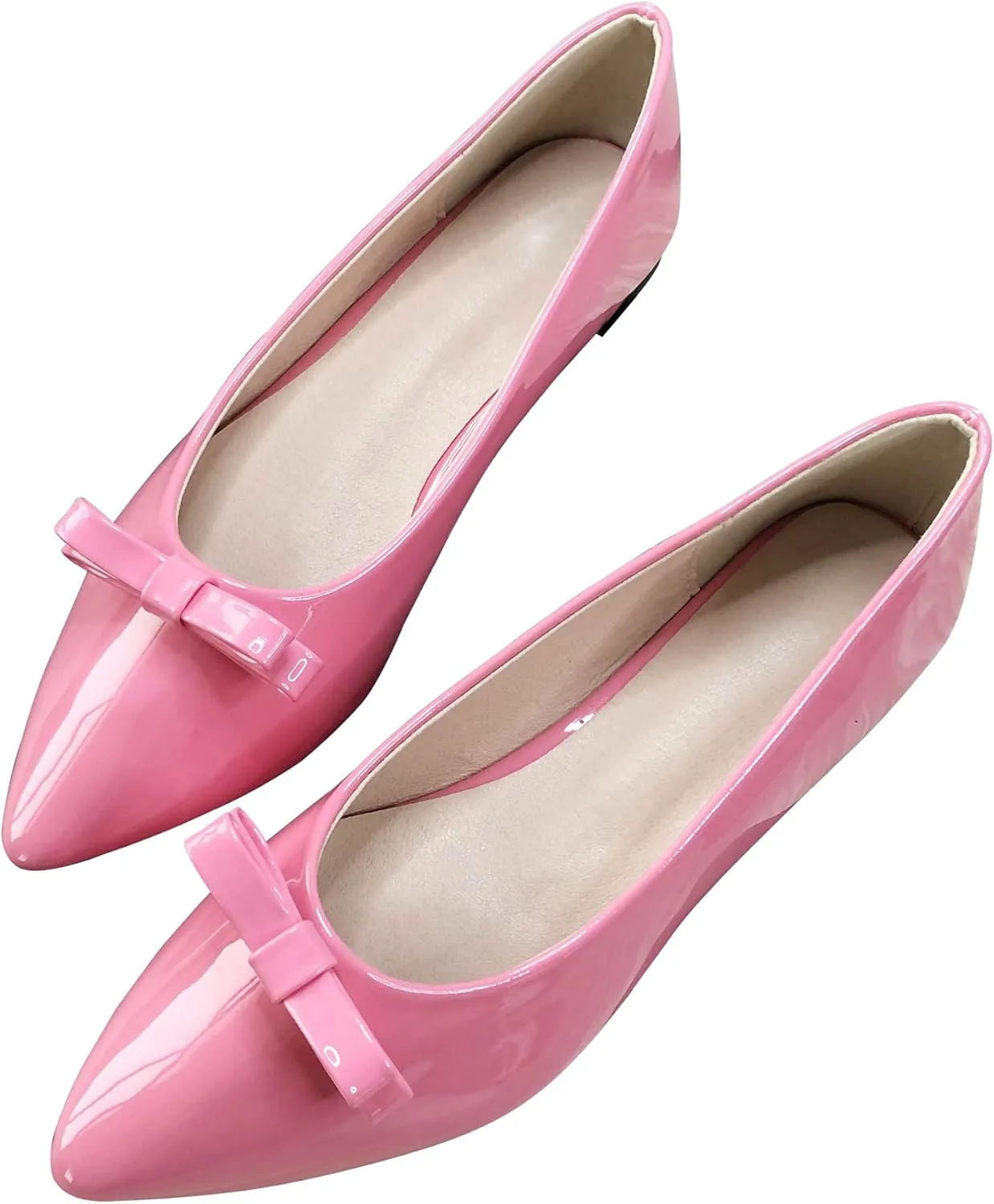 SAILING LU Casual Flat Shoes for Women Comfortable Slip-ons Loafers Women Moccasins Pointed Toe Ballerina Walking Flats Shoes Wear to Work