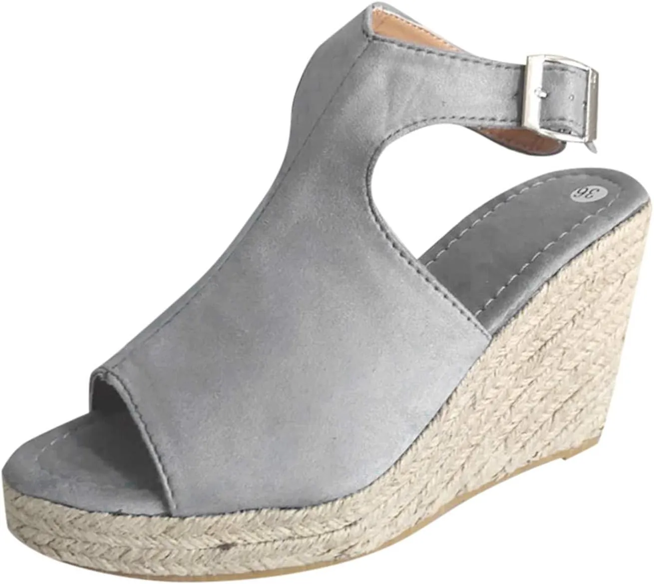 Sandals Women Dressy Summer, Sandals for Women Suede Peep Toe Ankle Booties Cut Out Stacked Heel Ankle Boots