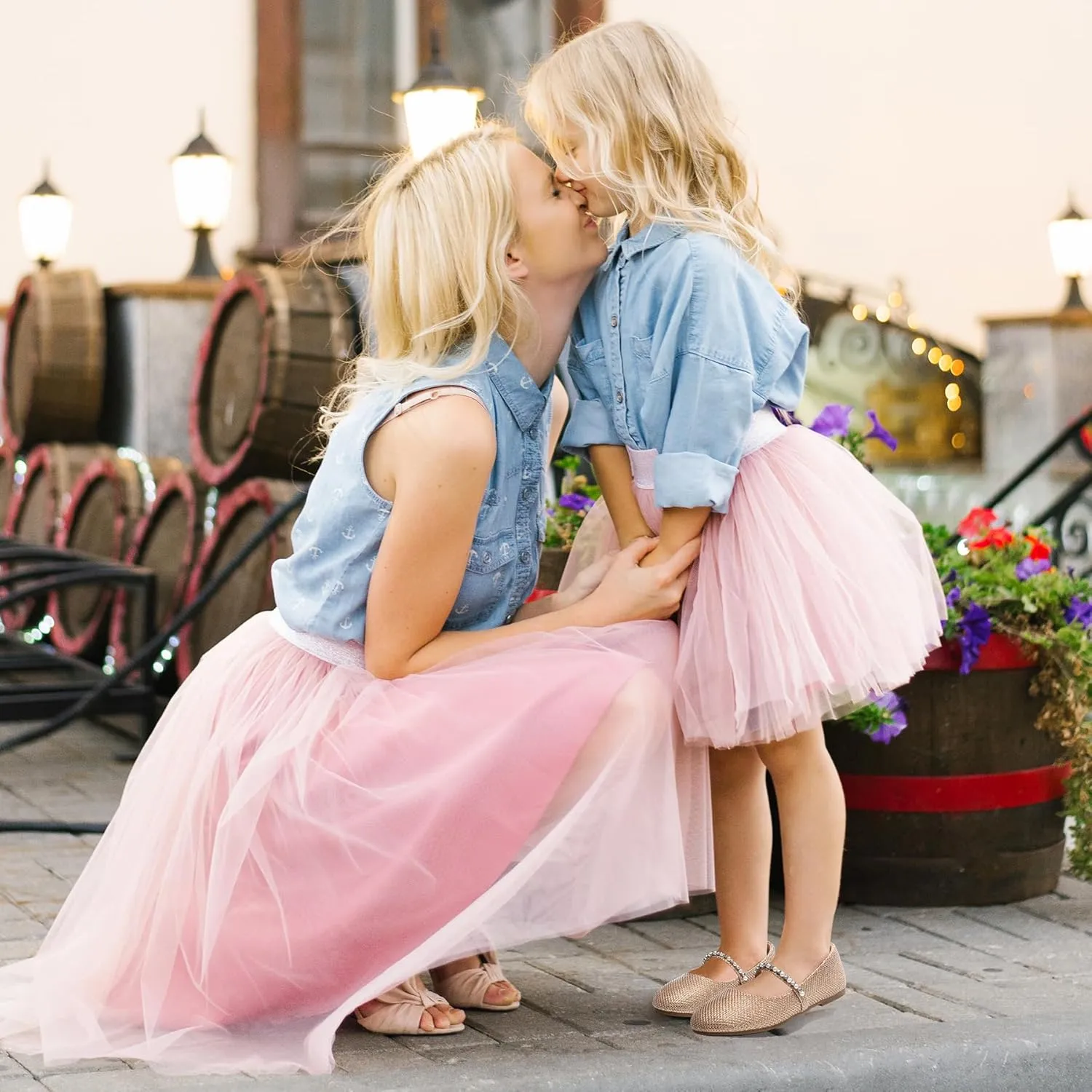 SANDALUP Little Girls Dress Shoes Mary Jane Ballerina Flat Shoes for Wedding Party School with Pearl Rhinestone Strap