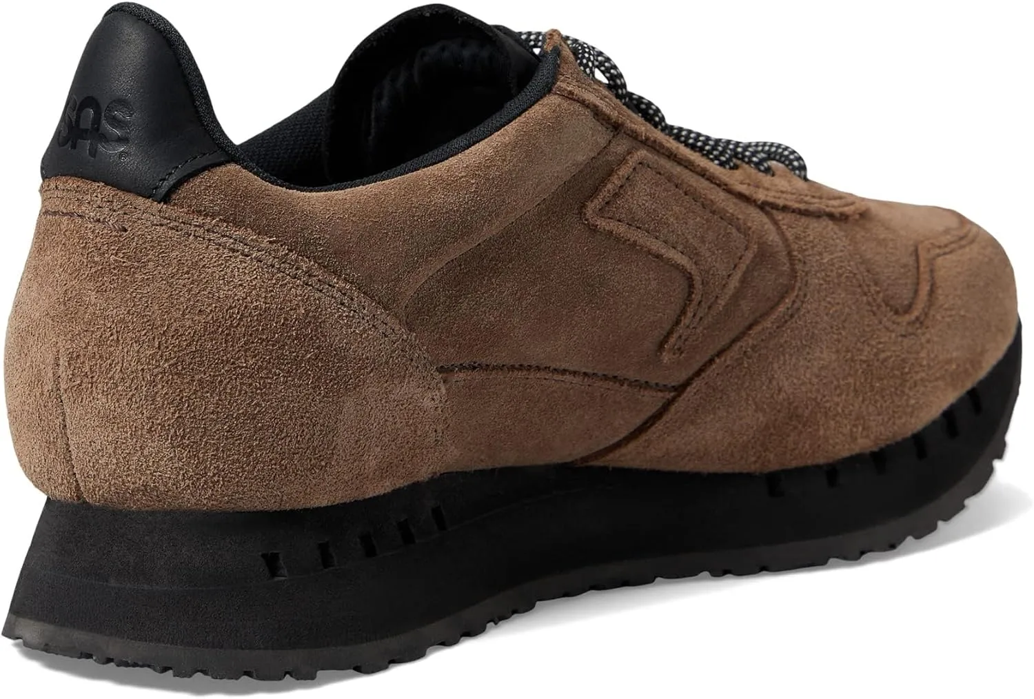 SAS® 7Eventy6ix-Y Running Shoes for Men – Leather and Textile Construction – Almond Toe – Lace-up Closure