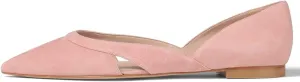 SHODENSE Women Comfortable Cut Out Flats Pointed Closed Toe Ballet Flats Slip On D'Orsay Flat Heeled Dress Shoes Ladies Driver Office Flat Shoes Party Street Casual Concise Stylish 4-11 M US
