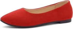 Shoe Land Womens SL-Kathleen Ballet Flats Pointed Toe Flat Shoes Classic Ballerina Comfort Dressy Shoes for Daily Work Office