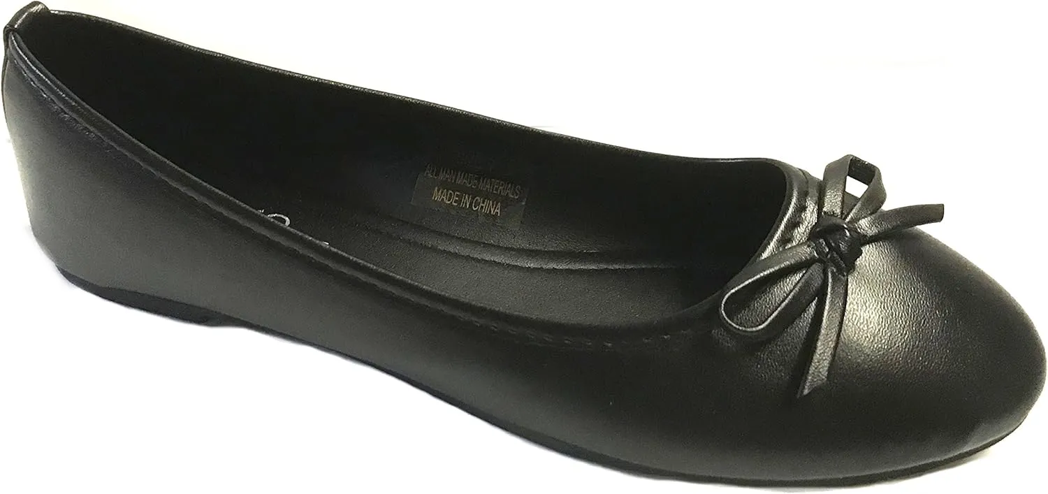 Shoes 18 Womens Ballerina Ballet Flats Shoe with Bow