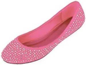 Shoes 18 Womens Faux Suede Rhinestone Ballerina Ballet Flats Shoes