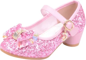 Shoes for Girls, 5-13 Years Infant Kids Baby Girls Pearl Crystal Bling Bowknot Single Princess Shoes Sandals