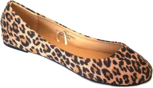 Shoes8teen Womens Ballerina Ballet Flats Shoes Leopard & Solids 14 Colors