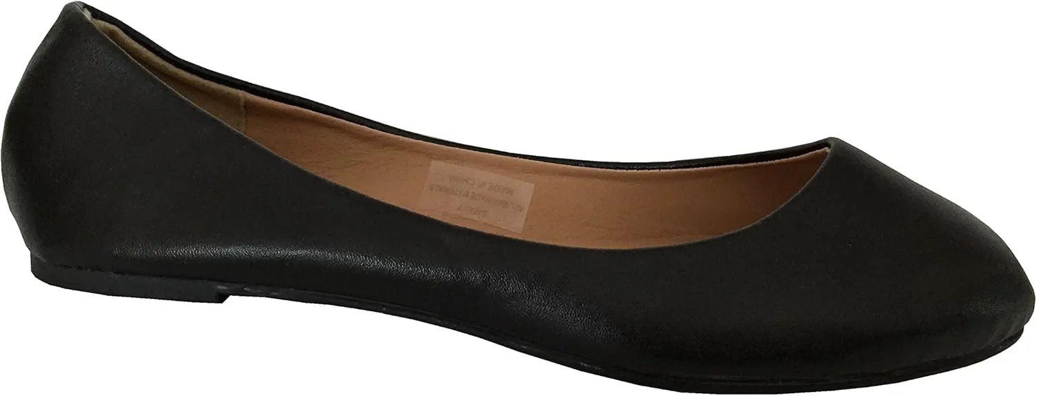 Shoes8teen Womens Ballerina Ballet Flats Shoes Leopard & Solids 14 Colors