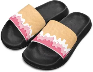 Slides for Girls Slides for Girls Toddler Slippers Shower Bathroom Non-Slip Open Toe Super Comfy Home House Slide Sandals