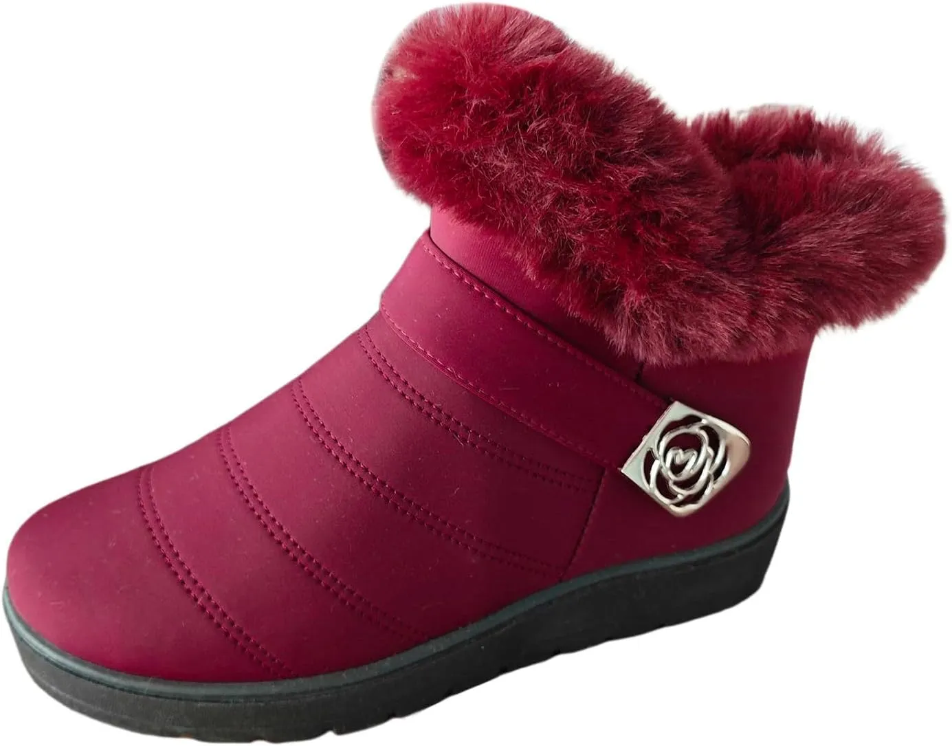 Snow Boots for Women Platform Boots 2024 Winter Warm Outdoor Waterproof Plush Insulation Flat Bottom Short Boots