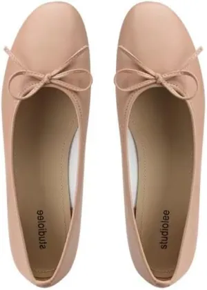 Spot Grape Mother Shallow Mouth Small Thick Heel Round Head Bow Ballet Shoes for Women