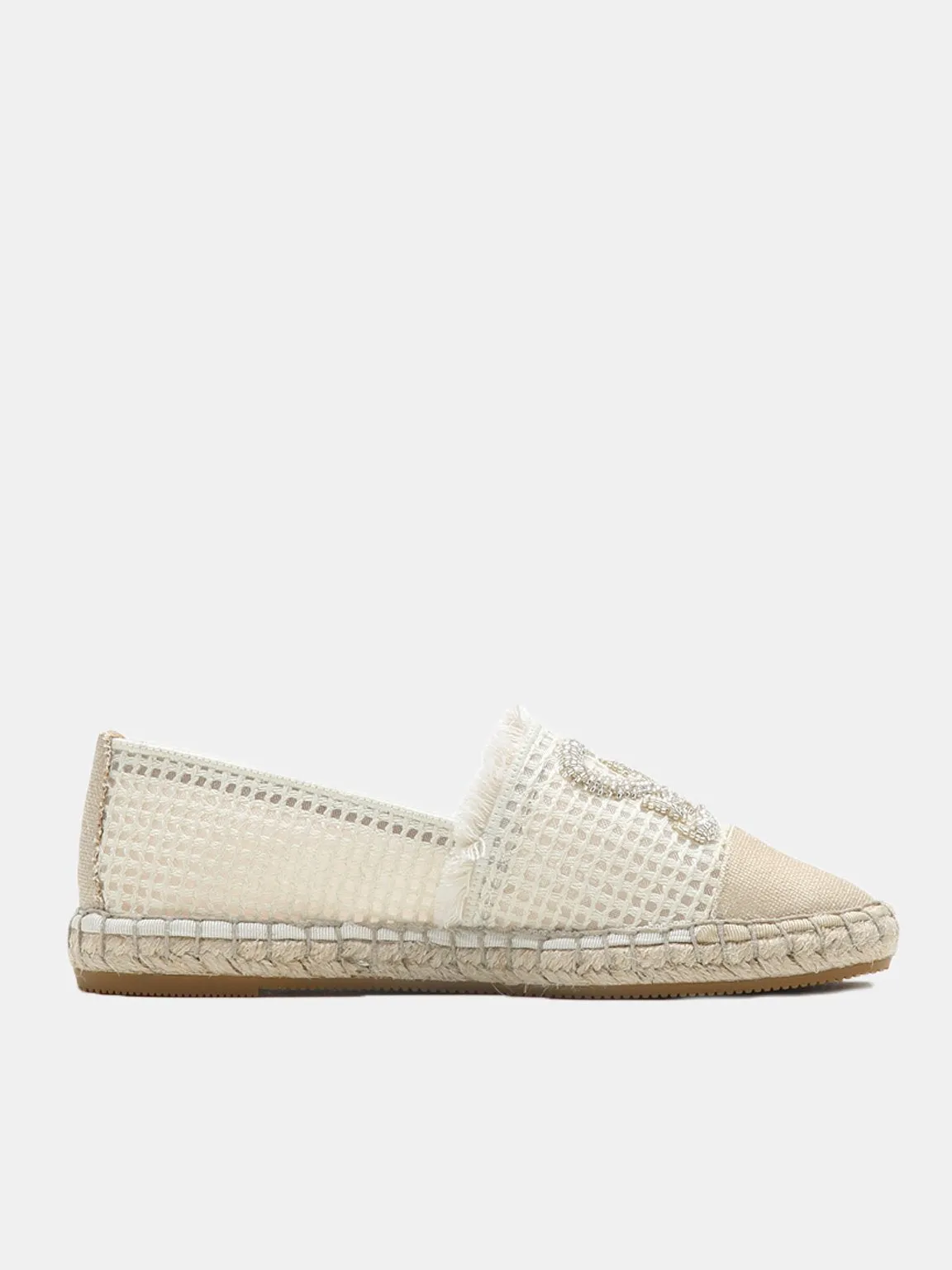ST Beaded Knit Espadrilles