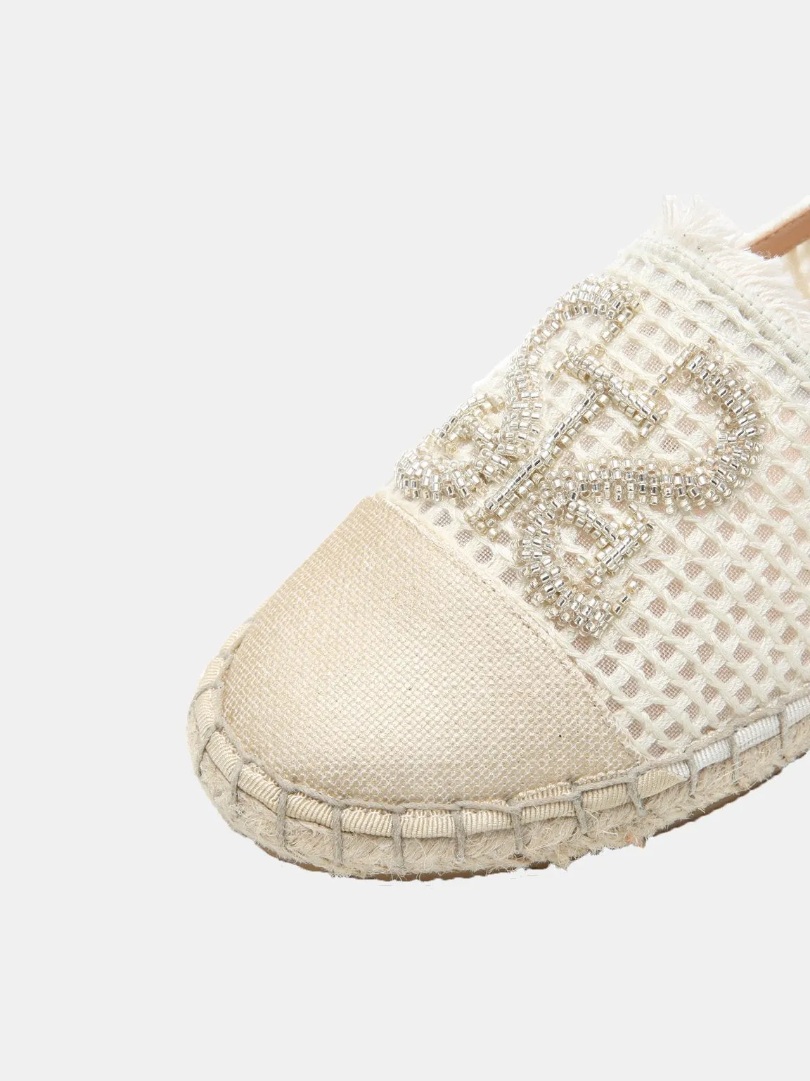 ST Beaded Knit Espadrilles