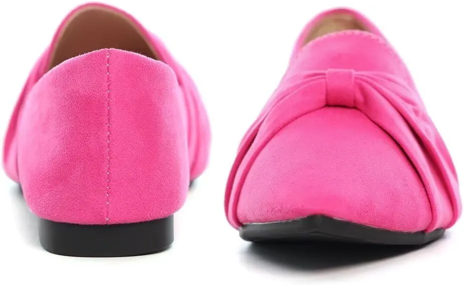 Stunner Classic Women's Pointed Toe Bowknot Ballet Flats Comfortable Cute Dress Flats