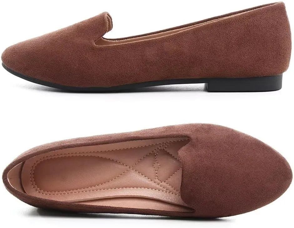 Stunner Women Cute Slip-On Ballet Shoes Soft Solid Classic Pointed Toe Flats