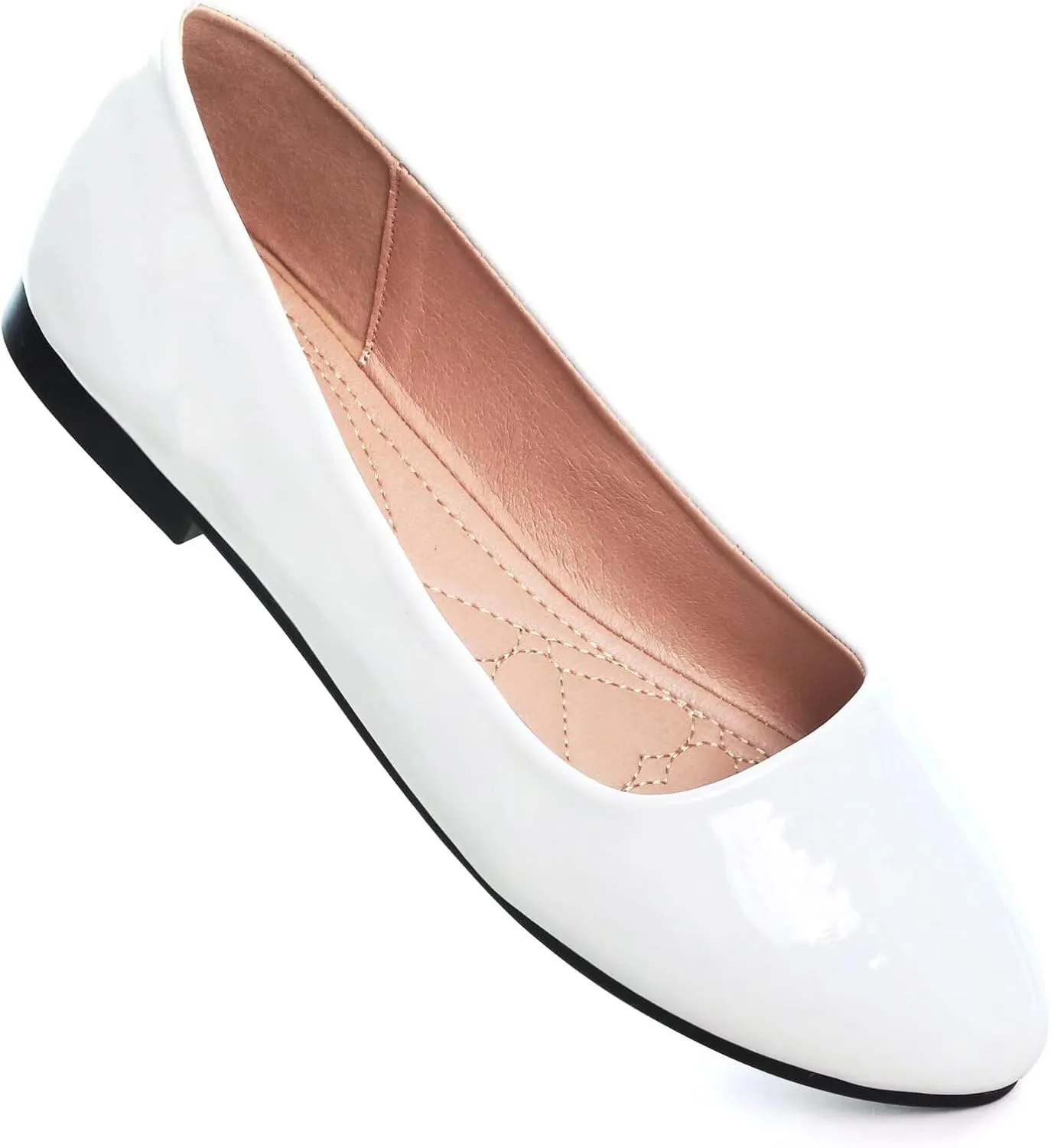 Stunner Women Cute Slip-On Ballet Shoes Soft Solid Classic Pointed Toe Flats