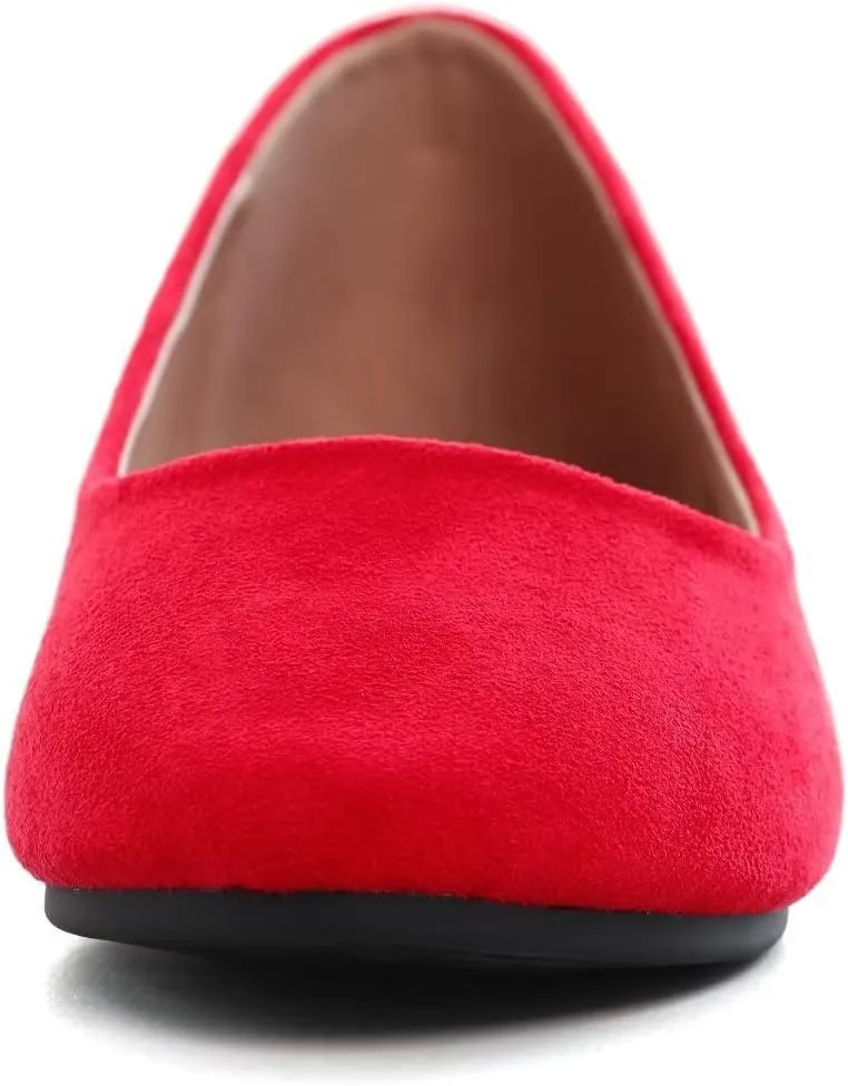 Stunner Women Cute Slip-On Ballet Shoes Soft Solid Classic Pointed Toe Flats