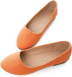 Stunner Women Cute Slip-On Ballet Shoes Soft Solid Classic Pointed Toe Flats