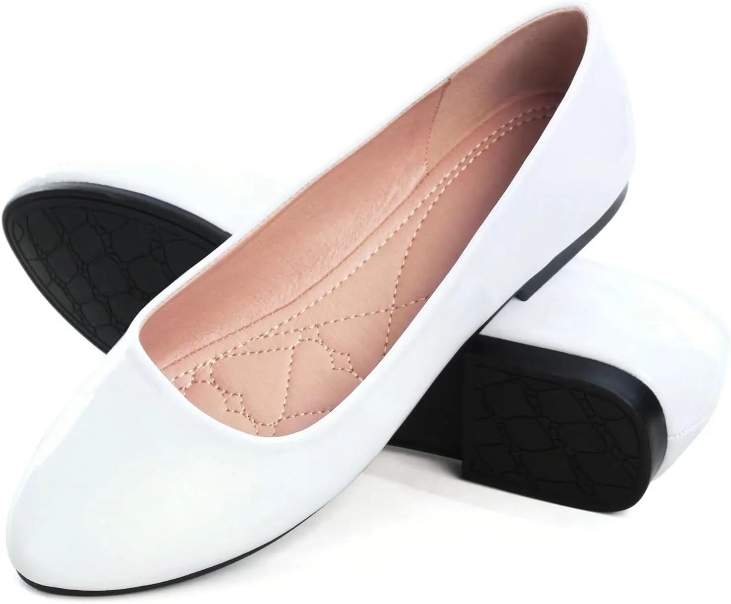Stunner Women Cute Slip-On Ballet Shoes Soft Solid Classic Pointed Toe Flats