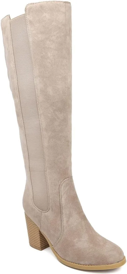 Sugar Women's Riding Boots Heeled Knee High Boot with Tall Shaft