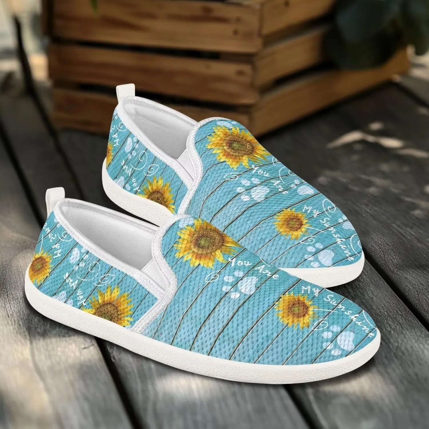 Sunflower Walking Flats Shoes for Women Casual Mesh Hiking Loafer Wide Toe Outdoor Work Shoes
