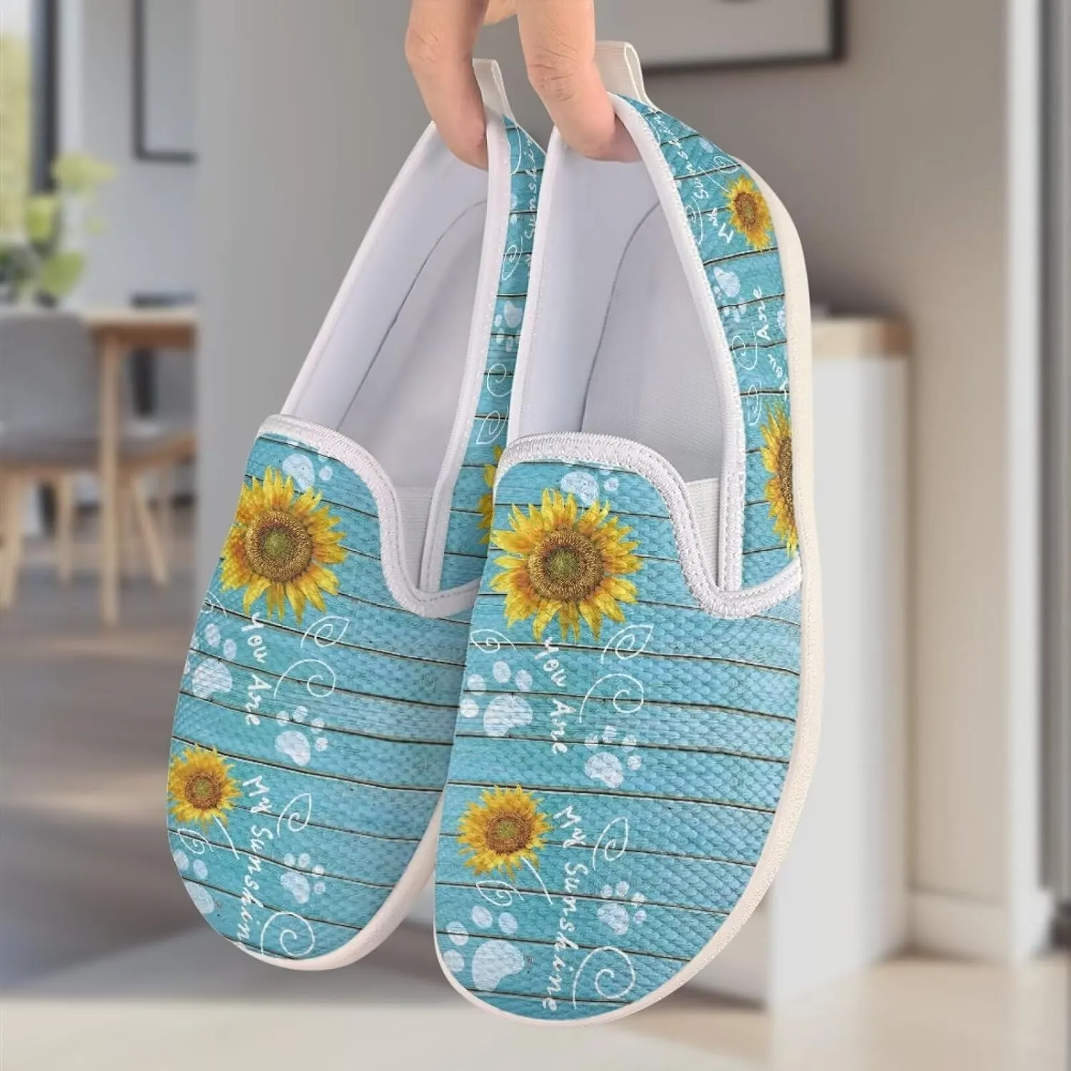 Sunflower Walking Flats Shoes for Women Casual Mesh Hiking Loafer Wide Toe Outdoor Work Shoes