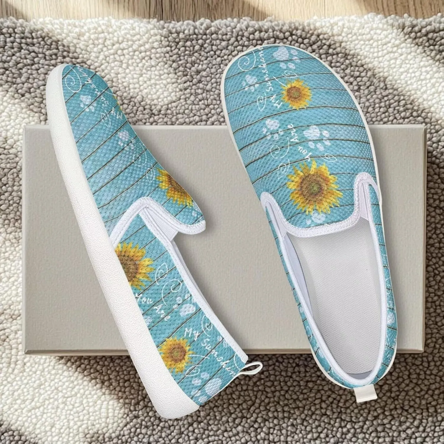 Sunflower Walking Flats Shoes for Women Casual Mesh Hiking Loafer Wide Toe Outdoor Work Shoes