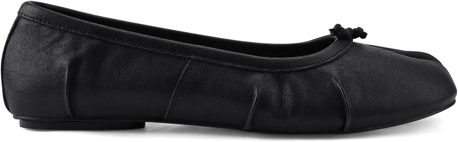Tabi Ballet Flats for Women Dressy Casual Shoes Split Toe Wide Flats Light Weight Japanese Shoes
