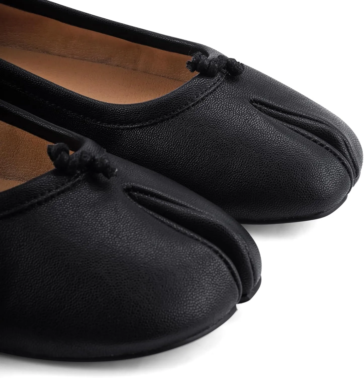Tabi Ballet Flats for Women Dressy Casual Shoes Split Toe Wide Flats Light Weight Japanese Shoes