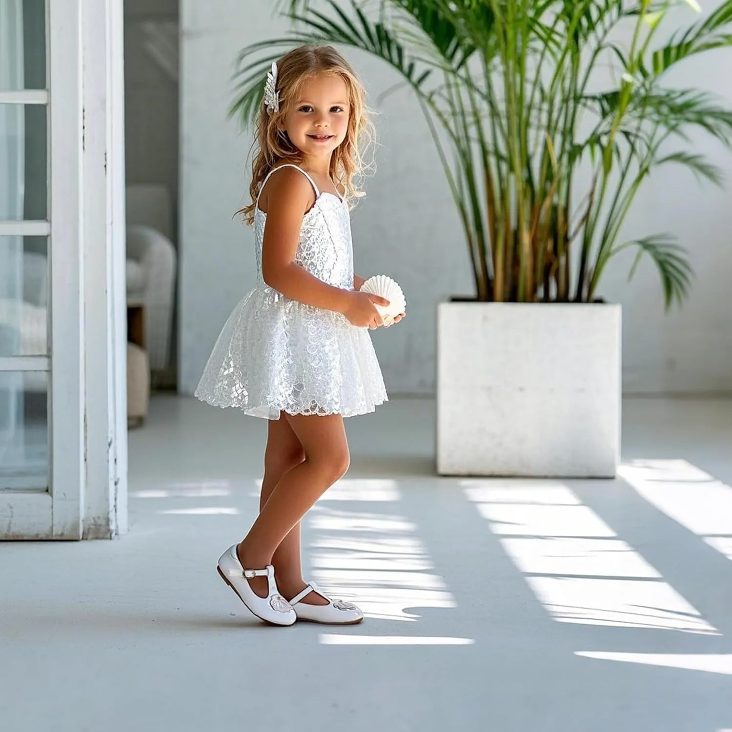 THEE BRON Mary Jane Shoes for Girls T-Strap Toddler Flats Patent Leather with Crafted Legacy