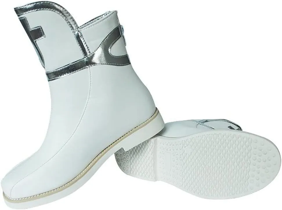 Tkieio Yuuki Cosplay Boots Short Leather Boots Fancy Stage Performance Props