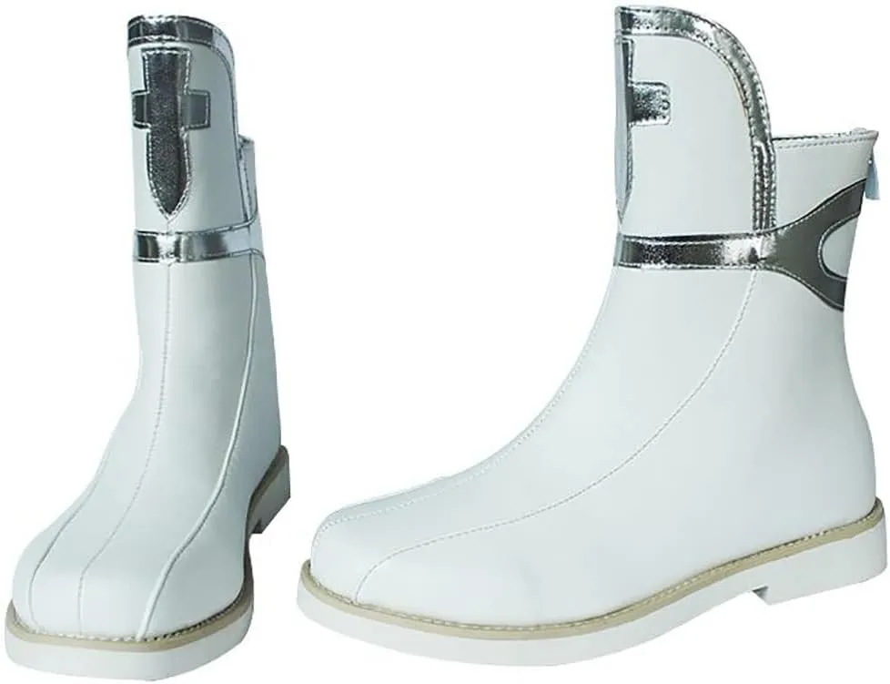 Tkieio Yuuki Cosplay Boots Short Leather Boots Fancy Stage Performance Props