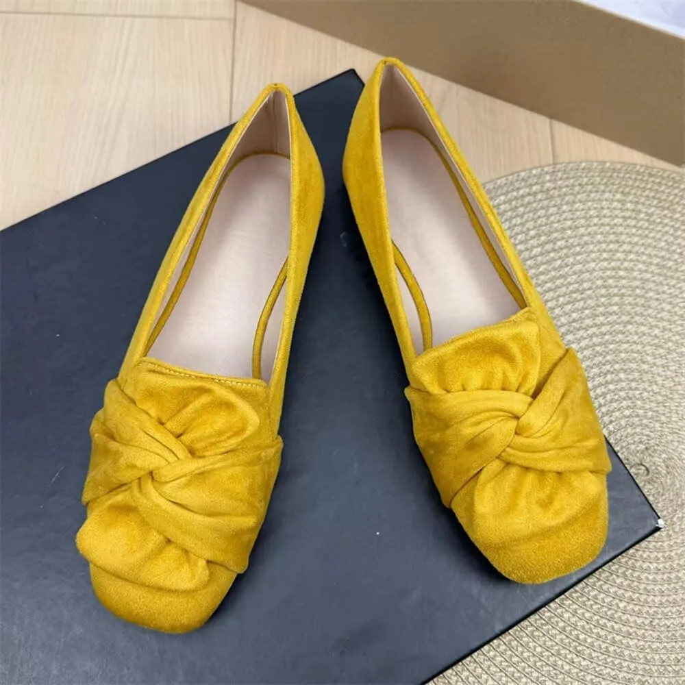 TN TANGNEST Womens Dress Flats Fashion Soft Pointed Toe Bowknot Slip On Flat Shoes