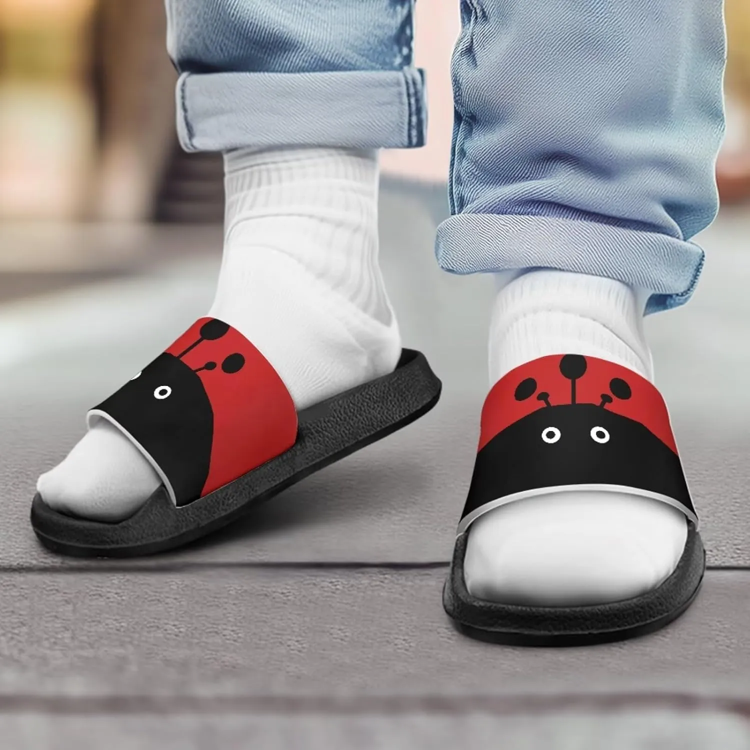 Toddler Active Boys Slides Comfortable Slip-On Kids Sandals Unisex Slides for Indoor and Outdoor Sporty Slides Beach Pool