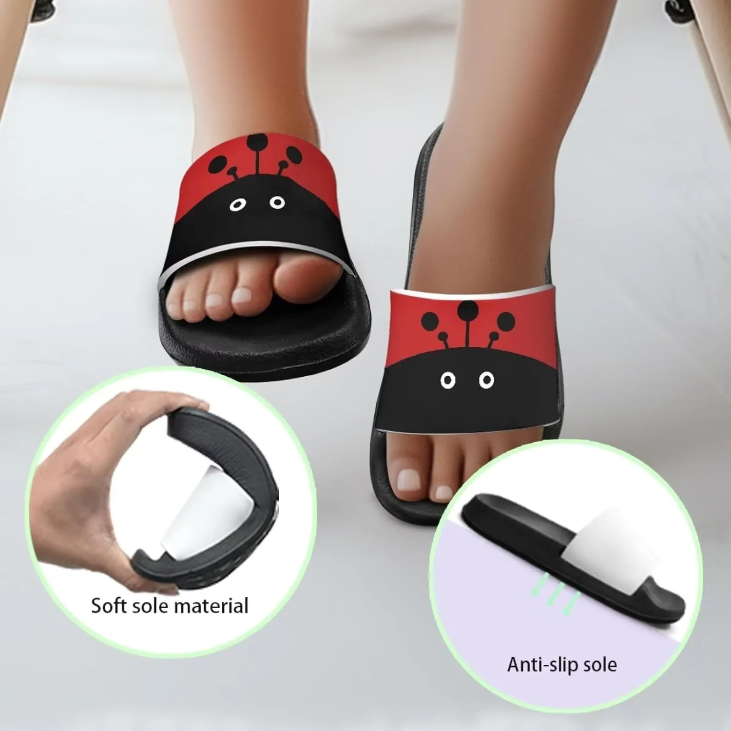 Toddler Active Boys Slides Comfortable Slip-On Kids Sandals Unisex Slides for Indoor and Outdoor Sporty Slides Beach Pool