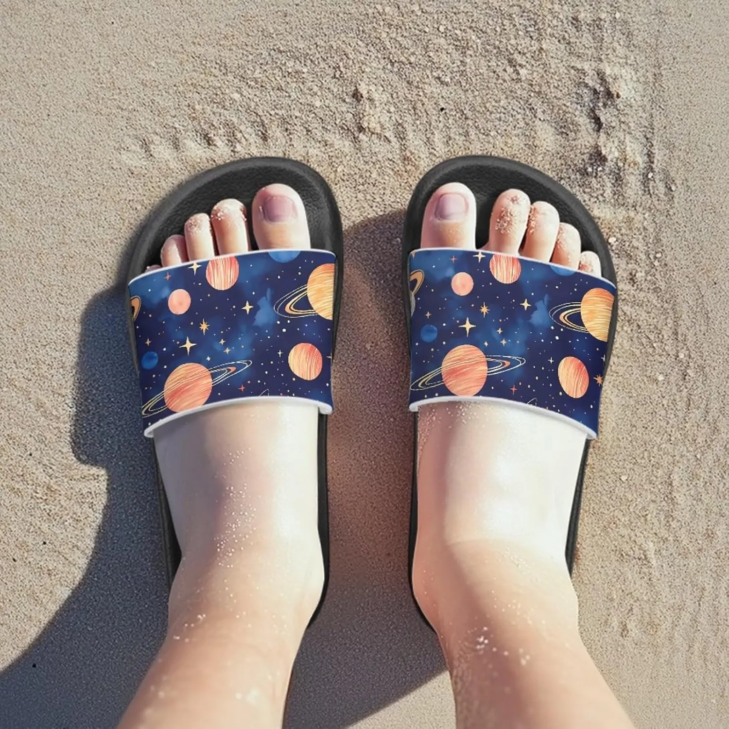 Toddler Active Boys Slides Comfortable Slip-On Kids Sandals Unisex Slides for Indoor and Outdoor Sporty Slides Beach Pool