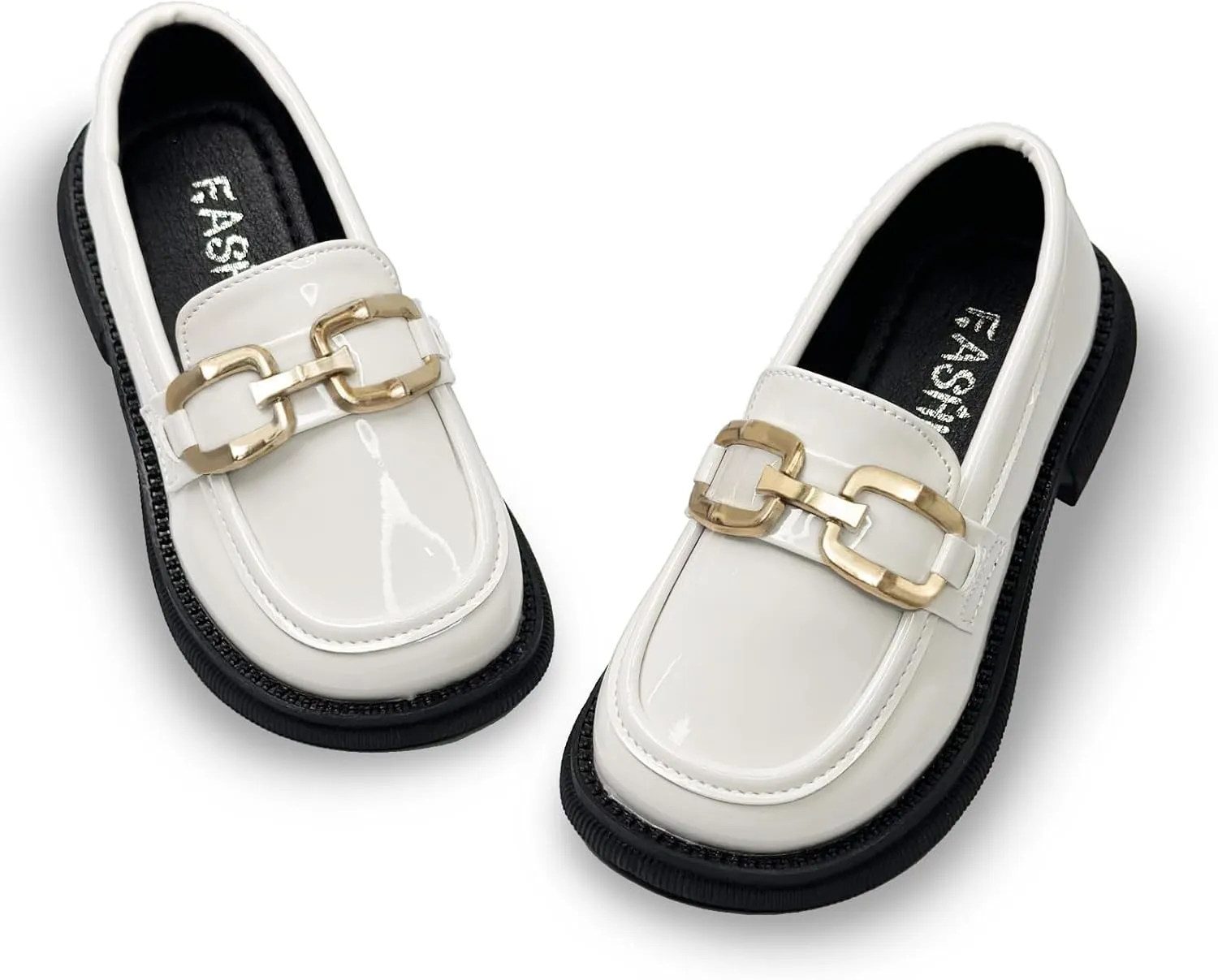 Toddler Boys Girls Leather Loafers Dress Shoes Little Kid Oxford Flats Casual Moccasins Slip-On School Uniform Walking Boat Shoes