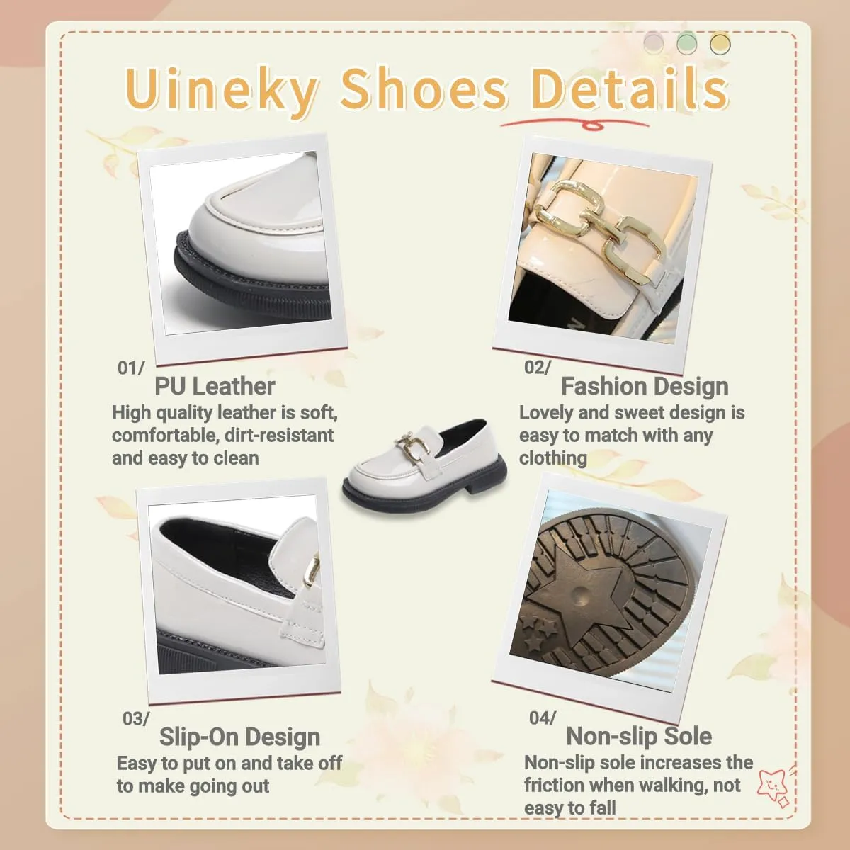 Toddler Boys Girls Leather Loafers Dress Shoes Little Kid Oxford Flats Casual Moccasins Slip-On School Uniform Walking Boat Shoes