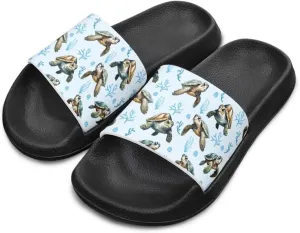 Toddler Boys Slides Sports Slides Sandals Water Shoes Casual Slippers Comfortable Beach Pool Shower Shoes Waterproof