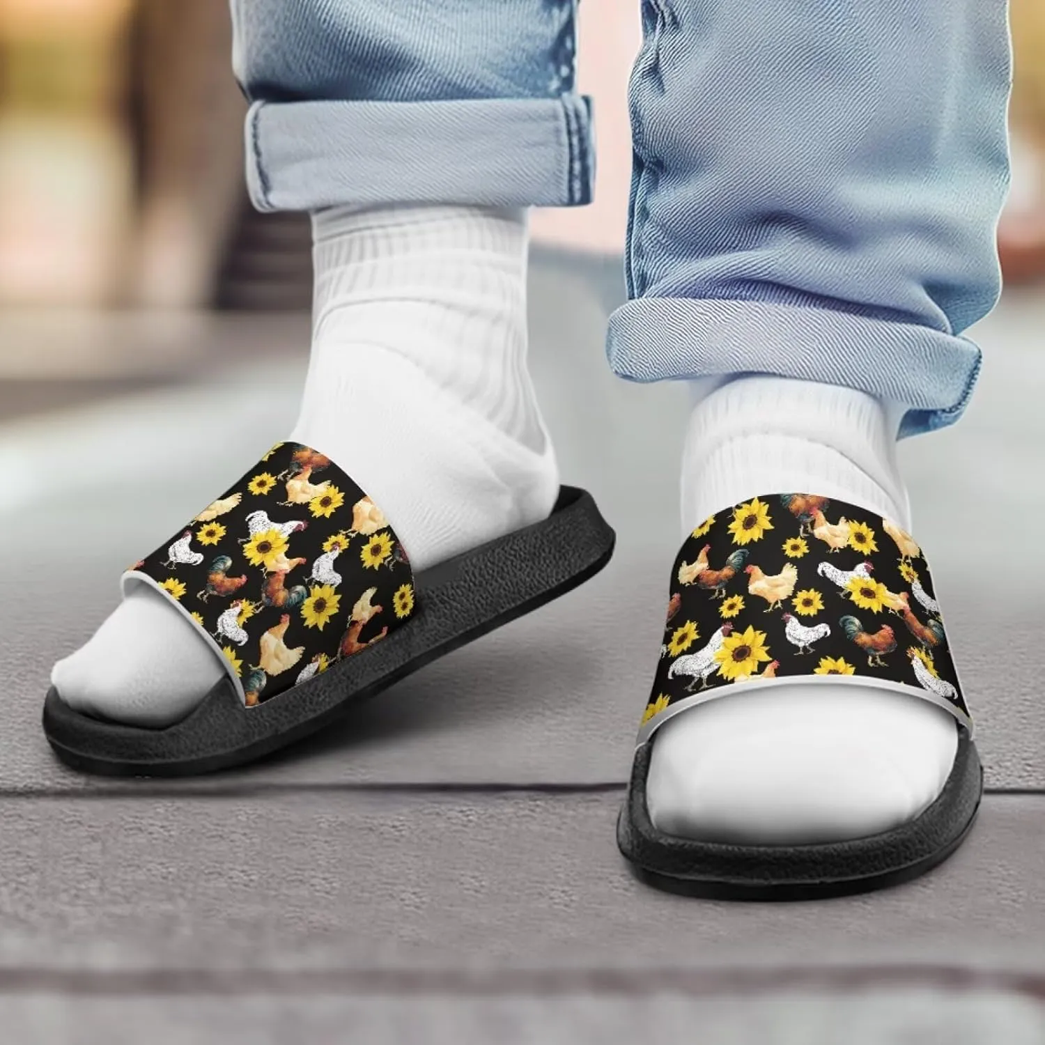 Toddler Boys Slides Sports Slides Sandals Water Shoes Casual Slippers Comfortable Beach Pool Shower Shoes Waterproof