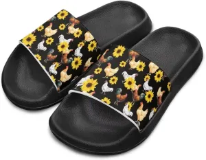 Toddler Boys Slides Sports Slides Sandals Water Shoes Casual Slippers Comfortable Beach Pool Shower Shoes Waterproof