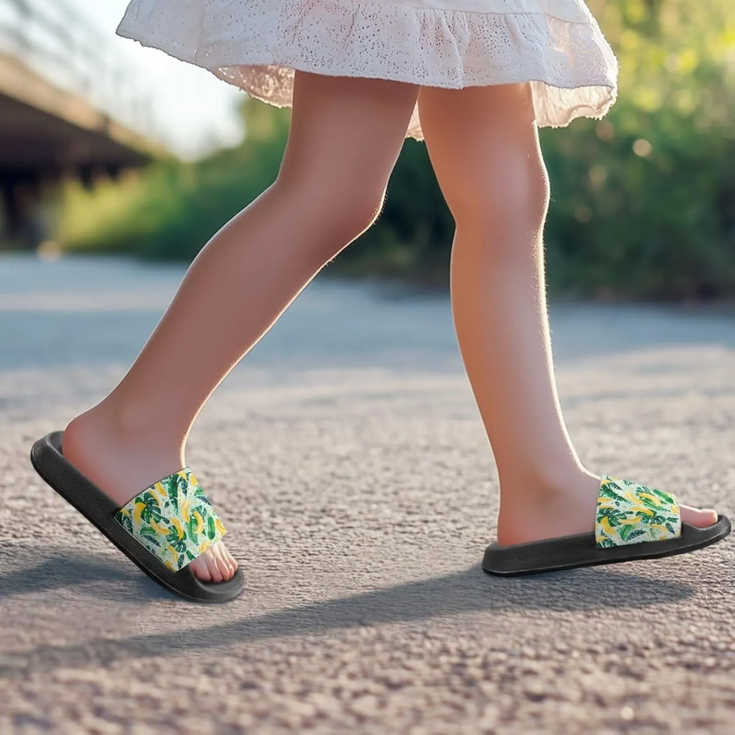 Toddler Boys Slides Sports Slides Sandals Water Shoes Casual Slippers Comfortable Beach Pool Shower Shoes Waterproof