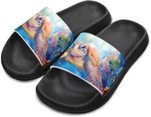 Toddler Boys Slides Sports Slides Sandals Water Shoes Casual Slippers Comfortable Beach Pool Shower Shoes Waterproof