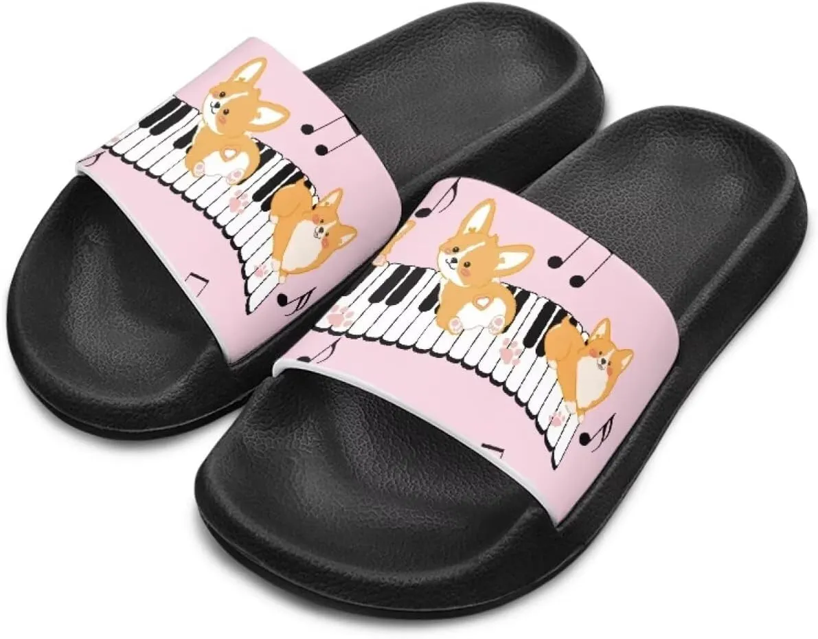 Toddler Boys Slides Sports Slides Sandals Water Shoes Casual Slippers Comfortable Beach Pool Shower Shoes Waterproof