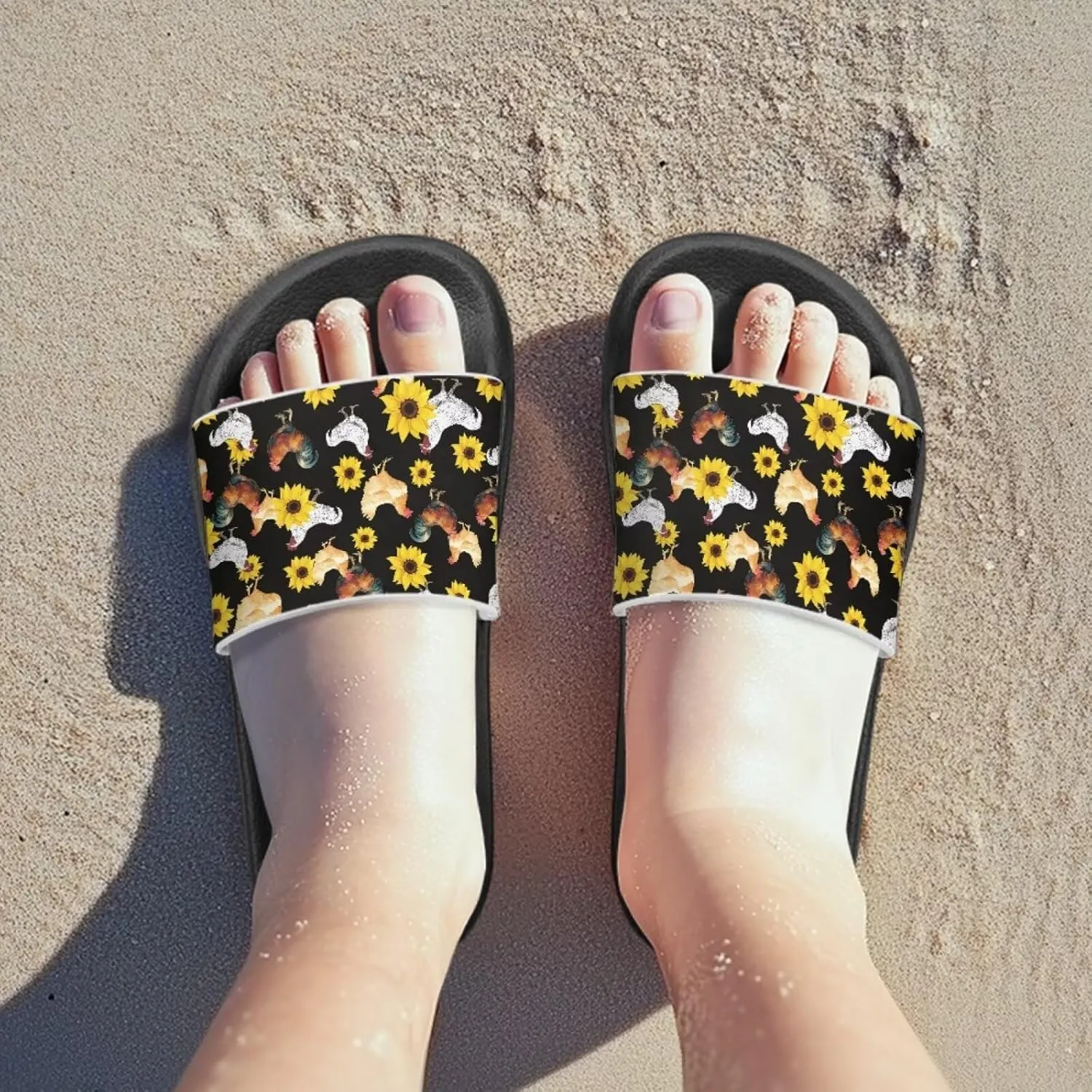 Toddler Boys Slides Sports Slides Sandals Water Shoes Casual Slippers Comfortable Beach Pool Shower Shoes Waterproof