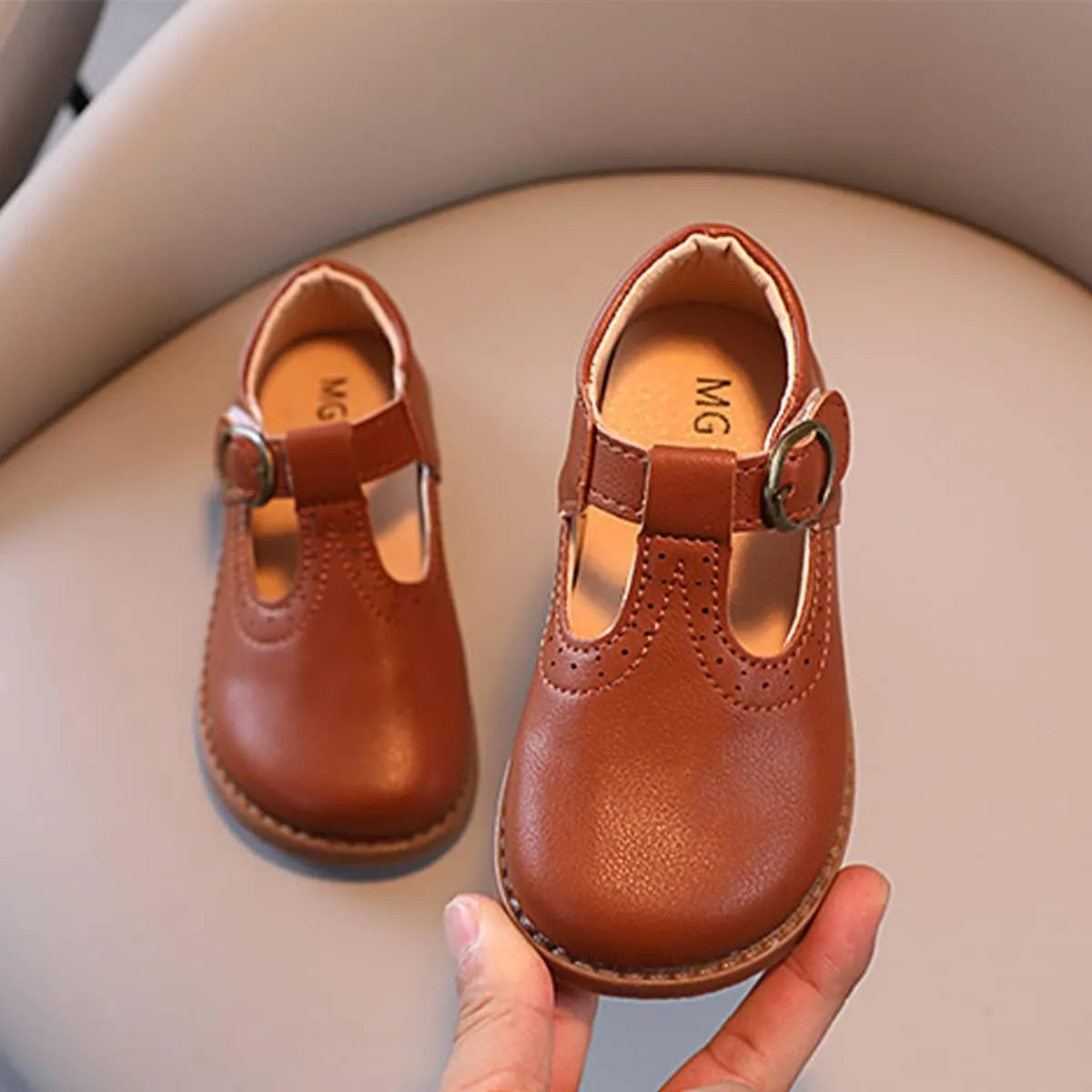 Toddler Girl Dress Shoes Mary Jane Ballerina Flats Party School Shoes Bowknot Wedding Princess Shoes