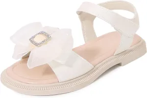 Toddler Girls Sandals Soft Rubber Flats Summer Bowtie Girl Shoes