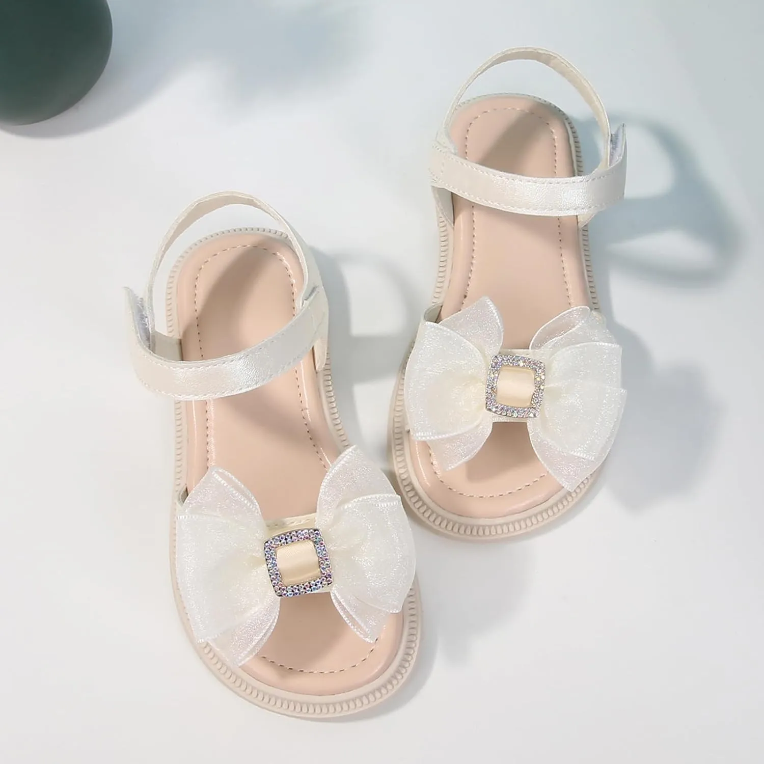 Toddler Girls Sandals Soft Rubber Flats Summer Bowtie Girl Shoes