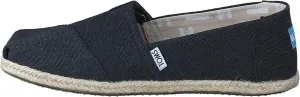TOMS mens Seasonal Classics fashion sneakers, Black Washed Canvas Rope Sole, 8.5 US