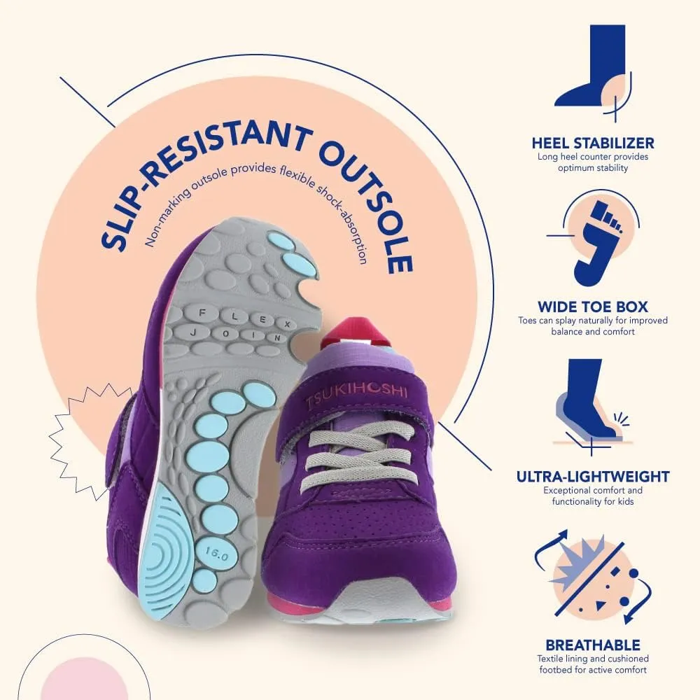 TSUKIHOSHI Girl's, Racer Sneakers Crimson